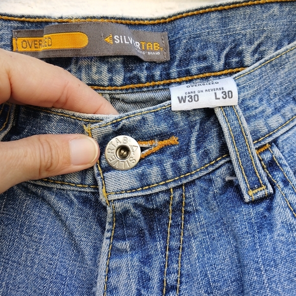 Vintage Silvertab Levi's Oversized Jeans Skater Loose Baggy - Picture 4 of 7